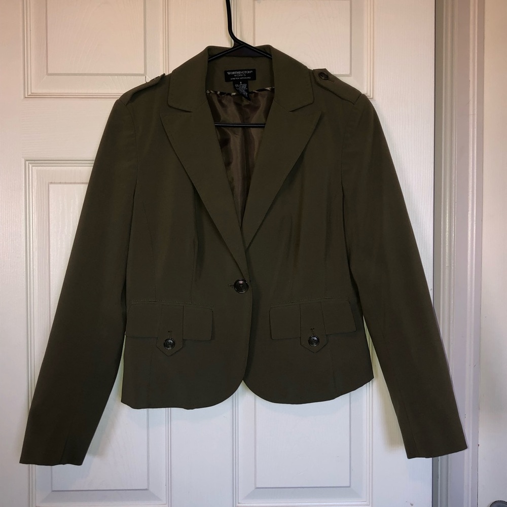 Cute Worthington army green blazer